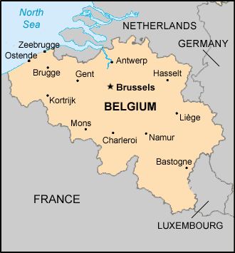 Map: Belgium
