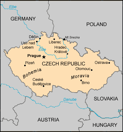 Map: Czech Republic 2011