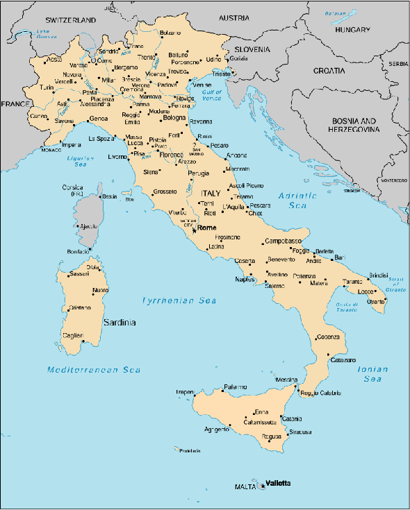 Map: Italy