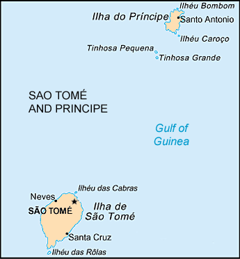 Map: Sao Tome and Principe