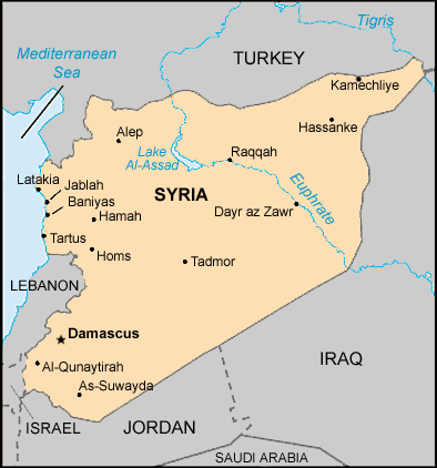 maps of syria. Map: Syria