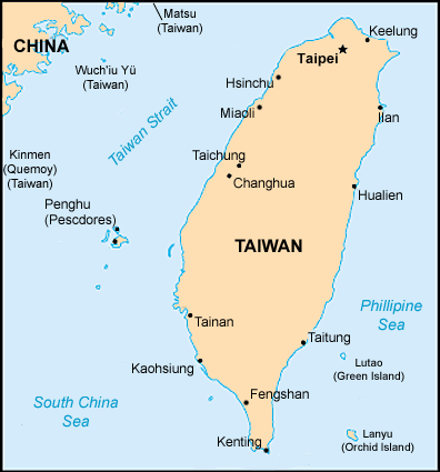 Map: Taiwan