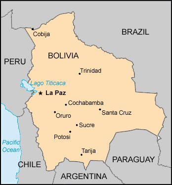 Carte : Bolivie