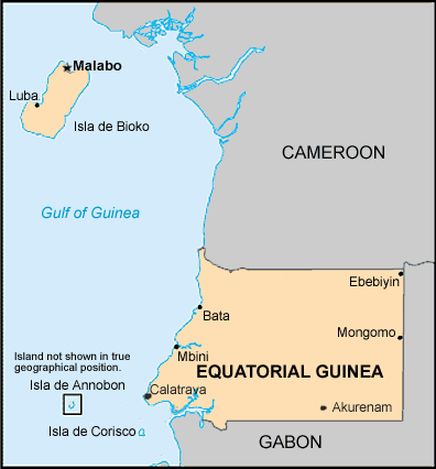 Carte : Guin�e �quatoriale