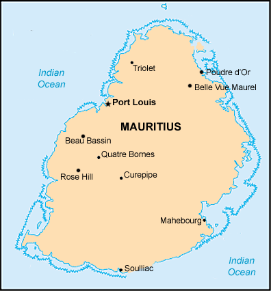 Carte : Maurice